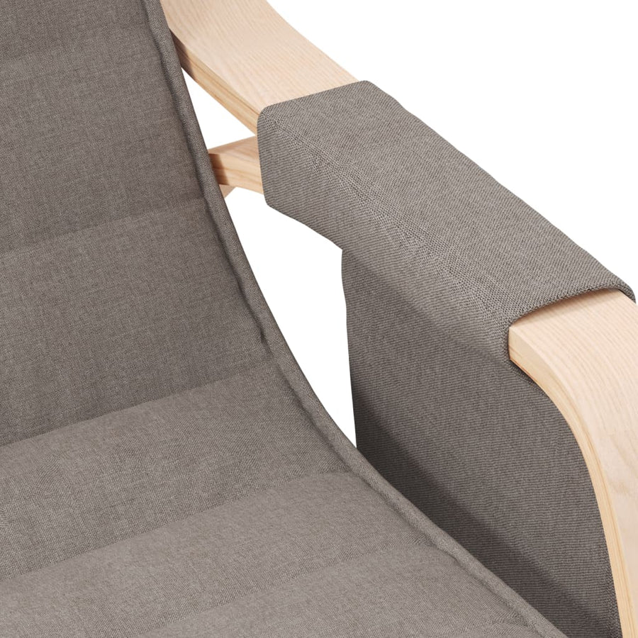 Schommelstoel Stof Taupe