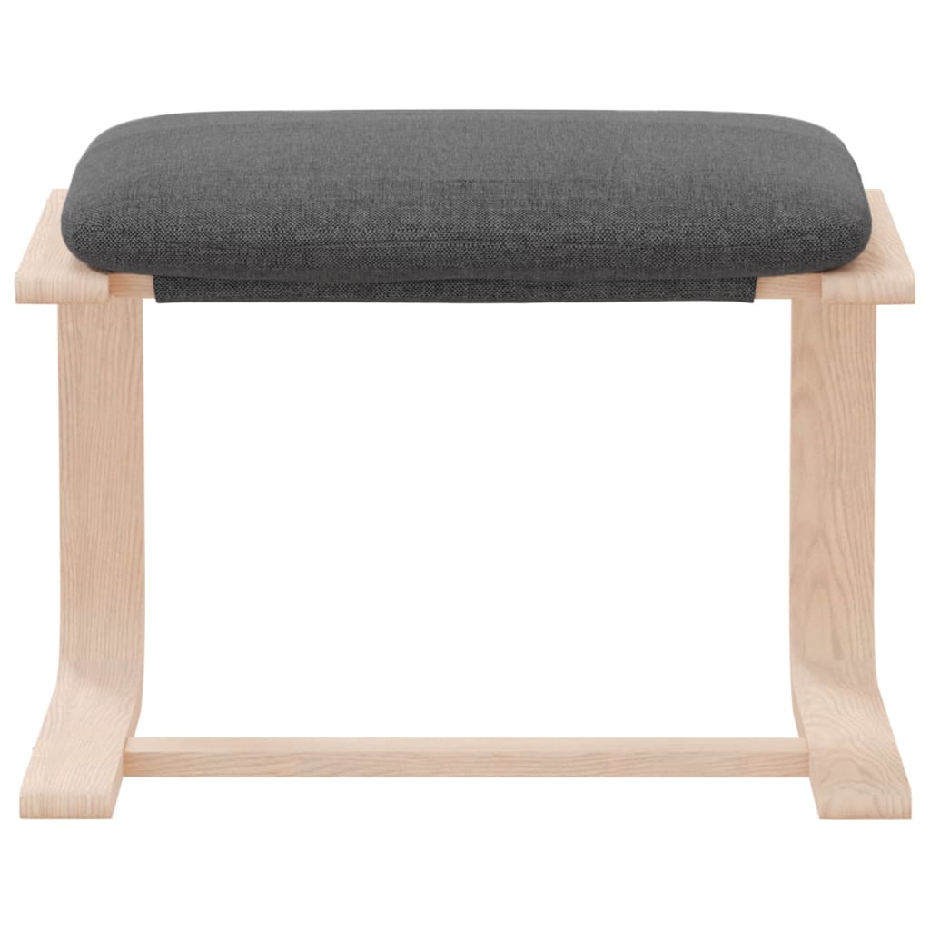 Voetenbank 51X41X40 Cm Stof Donkergrijs