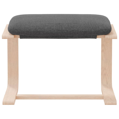 Voetenbank 51X41X40 Cm Stof Donkergrijs