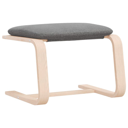 Voetenbank 51X41X40 Cm Stof Donkergrijs