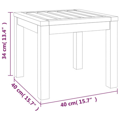 9-Delige Tuinset Met Kussens Massief Acaciahout Crèmewit bench + 2x chair + 4x footrest + 2x table