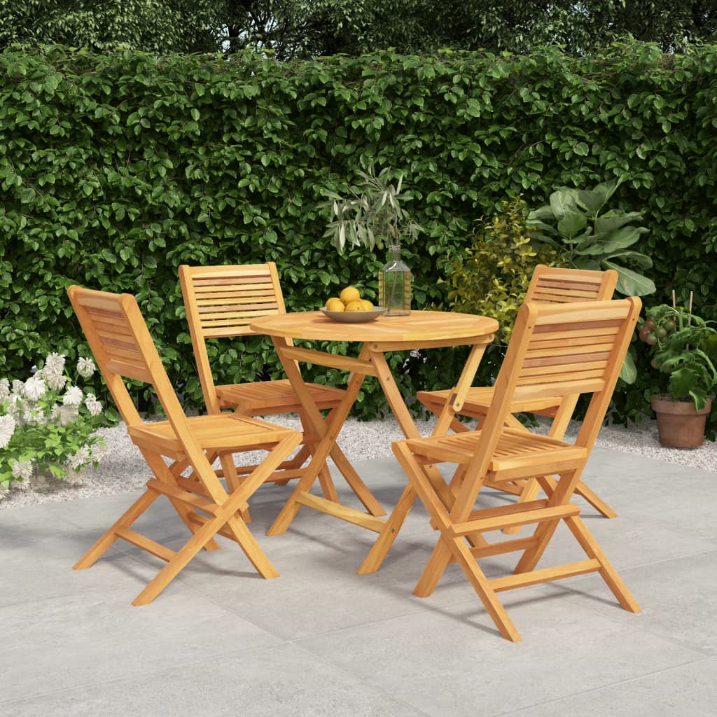 5-Delige Tuinset Massief Teakhout 1