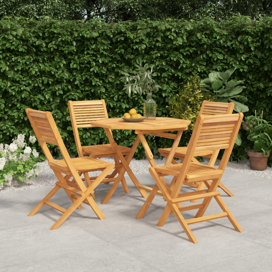 5-Delige Tuinset Massief Teakhout 1