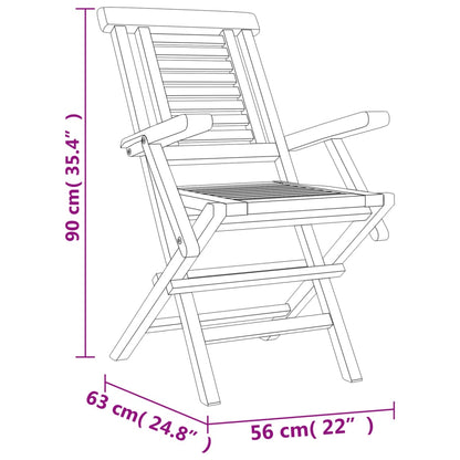 5-Delige Tuinset Massief Teakhout 1