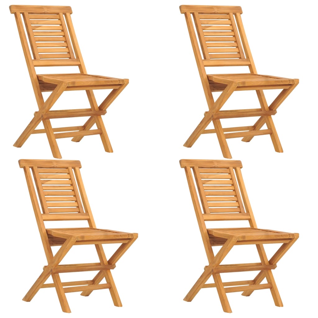 Tuinstoelen Inklapbaar 7X63X90 Cm Massief Teakhout 4 Zonder armleuning