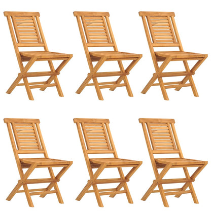 Tuinstoelen Inklapbaar 47X3X90 Cm Massief Teakhout 6 Zonder armleuning