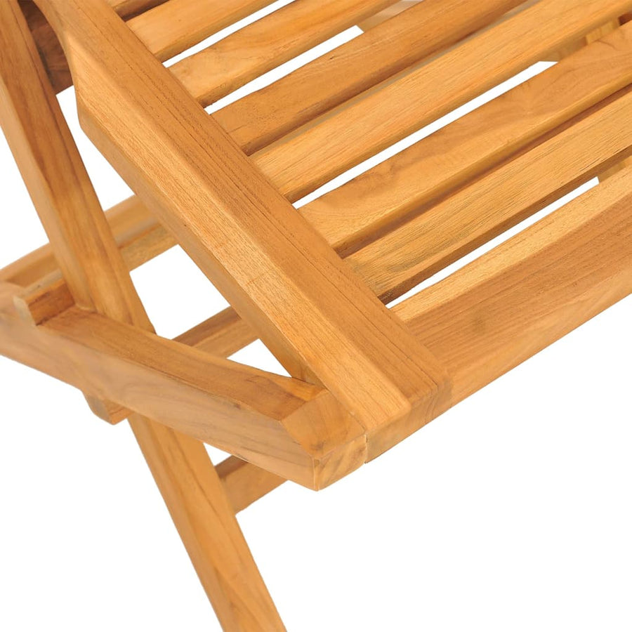 Tuinstoelen Inklapbaar 47X3X90 Cm Massief Teakhout 6 Zonder armleuning