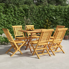 Folding garden chairs 6 pcs 47x63x90 cm solid teak