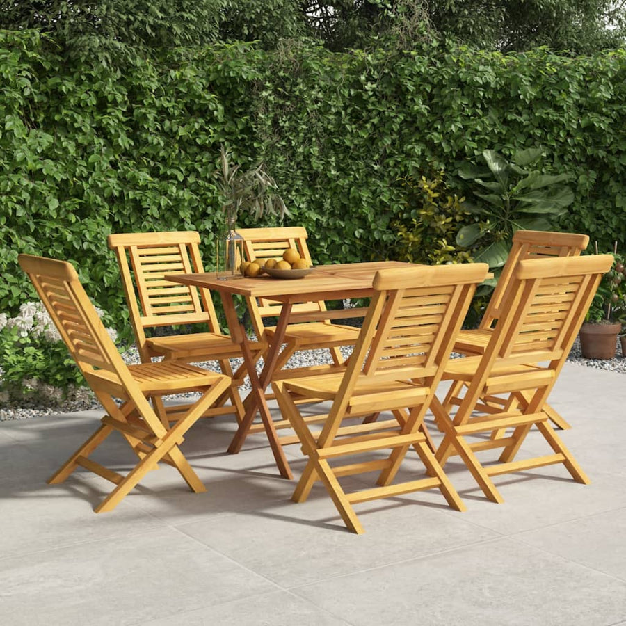 Tuinstoelen Inklapbaar 47X3X90 Cm Massief Teakhout 6 Zonder armleuning