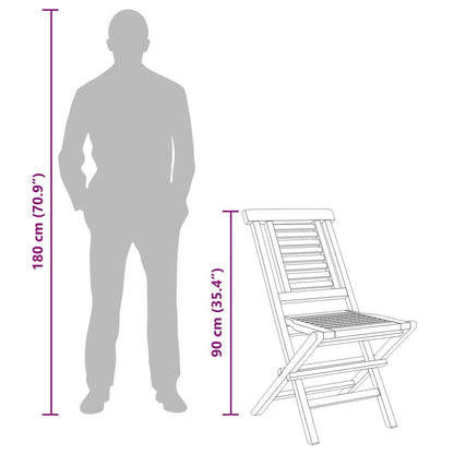 Tuinstoelen Inklapbaar 47X63X90 Cm Massief Teakhout 8