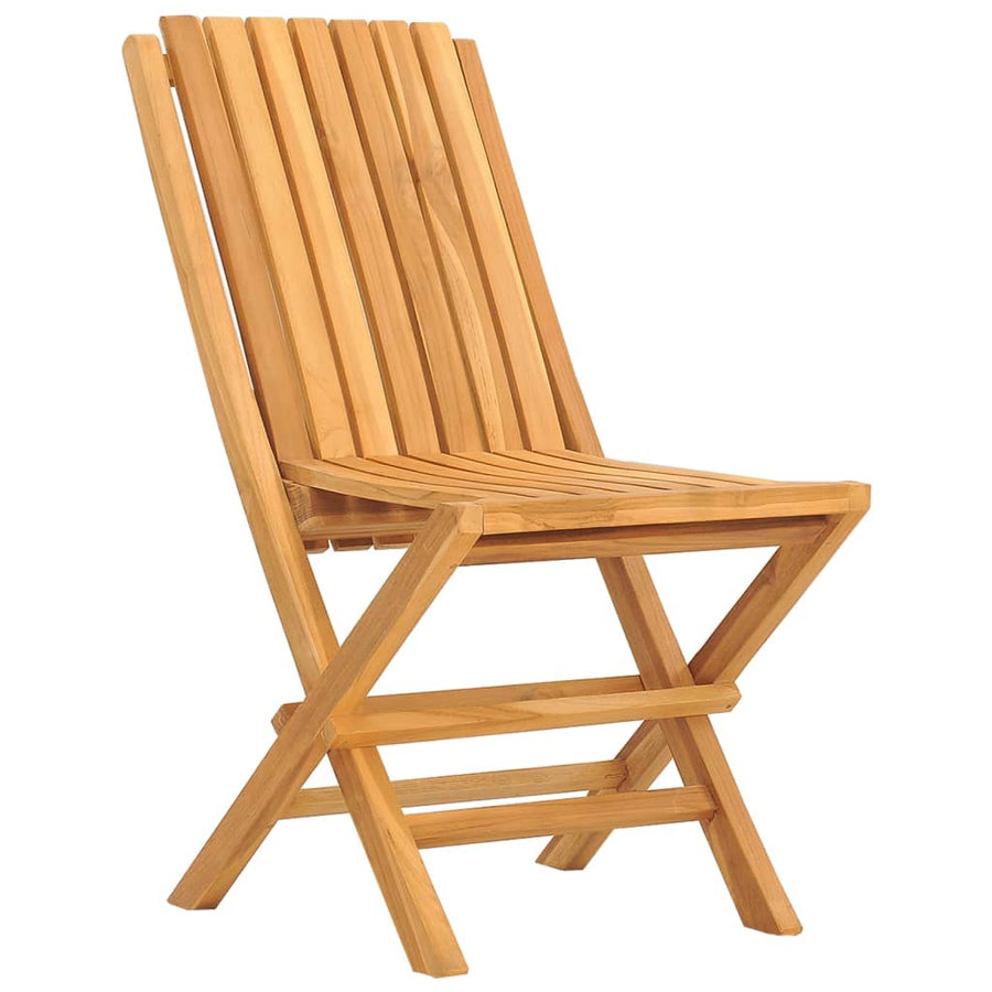Tuinstoelen Inklapbaar 7X7X89 Cm Massief Teakhout 4 Zonder armleuning