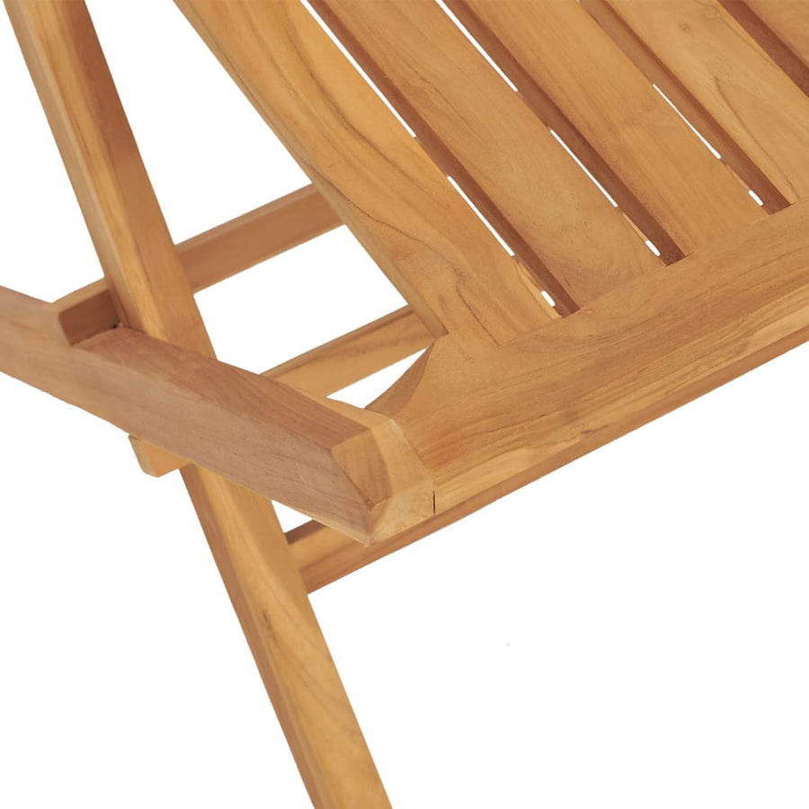 Tuinstoelen Inklapbaar 7X7X89 Cm Massief Teakhout 4 Zonder armleuning