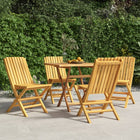 Folding garden chairs 4 pcs 47x47x89 cm solid teak wood