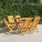 Garden chairs 6 pcs foldable 47x47x89 cm solid teakwood