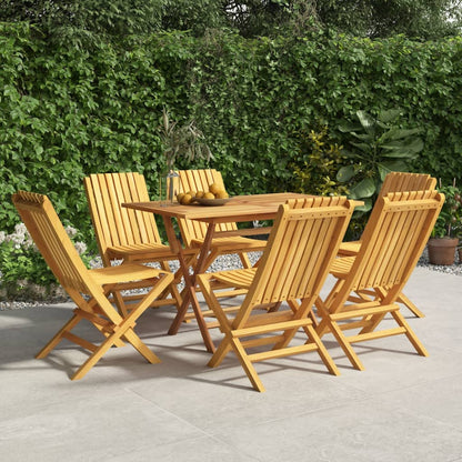 Tuinstoelen Inklapbaar 47X47X89 Cm Massief Teakhout 6 Zonder armleuning