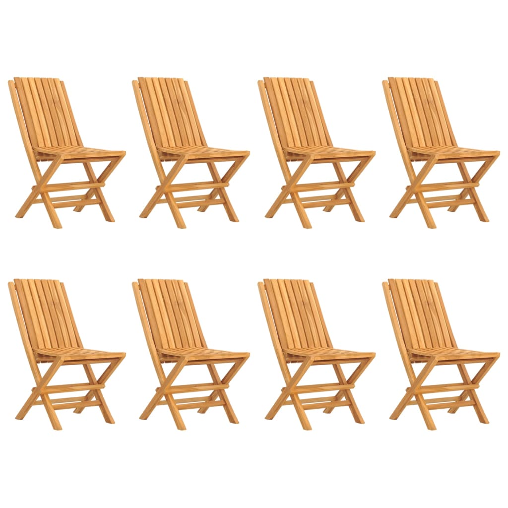 Tuinstoelen Inklapbaar 47X47X9 Cm Massief Teakhout 8 Zonder armleuning