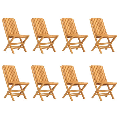 Tuinstoelen Inklapbaar 47X47X9 Cm Massief Teakhout 8 Zonder armleuning