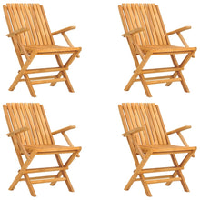 Tuinstoelen Inklapbaar 61X67X90 Cm Massief Teakhout 4 Met armleuning