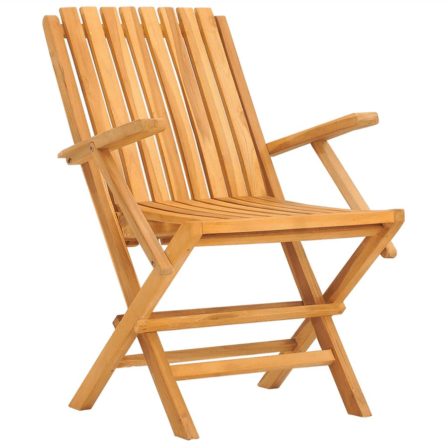 Tuinstoelen Inklapbaar 1X7X90 Cm Massief Teakhout 6 Met armleuning