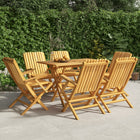 Garden chairs 6 pcs foldable 61x67x90 cm solid teak wood