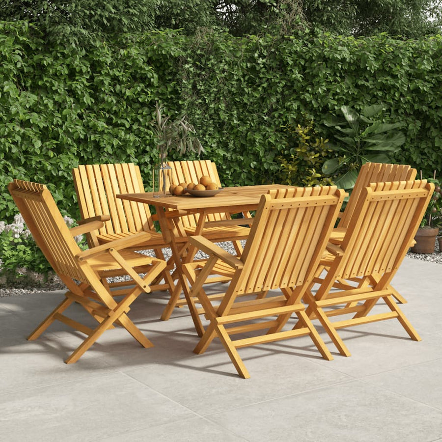 Tuinstoelen Inklapbaar 1X7X90 Cm Massief Teakhout 6 Met armleuning