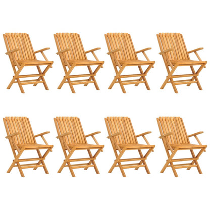 Tuinstoelen Inklapbaar 61X67X90 Cm Massief Teakhout 8 Met armleuning
