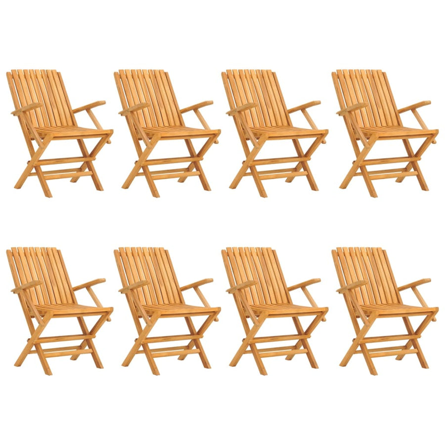 Tuinstoelen Inklapbaar 61X67X90 Cm Massief Teakhout 8 Met armleuning
