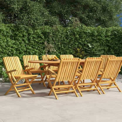Tuinstoelen Inklapbaar 61X67X90 Cm Massief Teakhout 8 Met armleuning