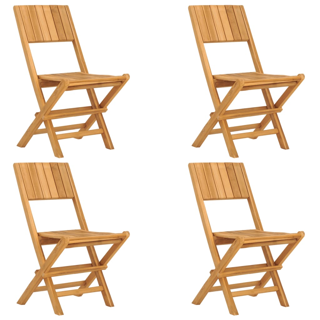 Tuinstoelen Inklapbaar 7X61X90 Cm Massief Teakhout 4 Zonder armleuning