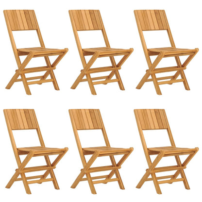 Tuinstoelen Inklapbaar 47X1X90 Cm Massief Teakhout 6 Zonder armleuning