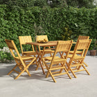 Garden chairs 6 pcs foldable 47x61x90 cm solid teak wood