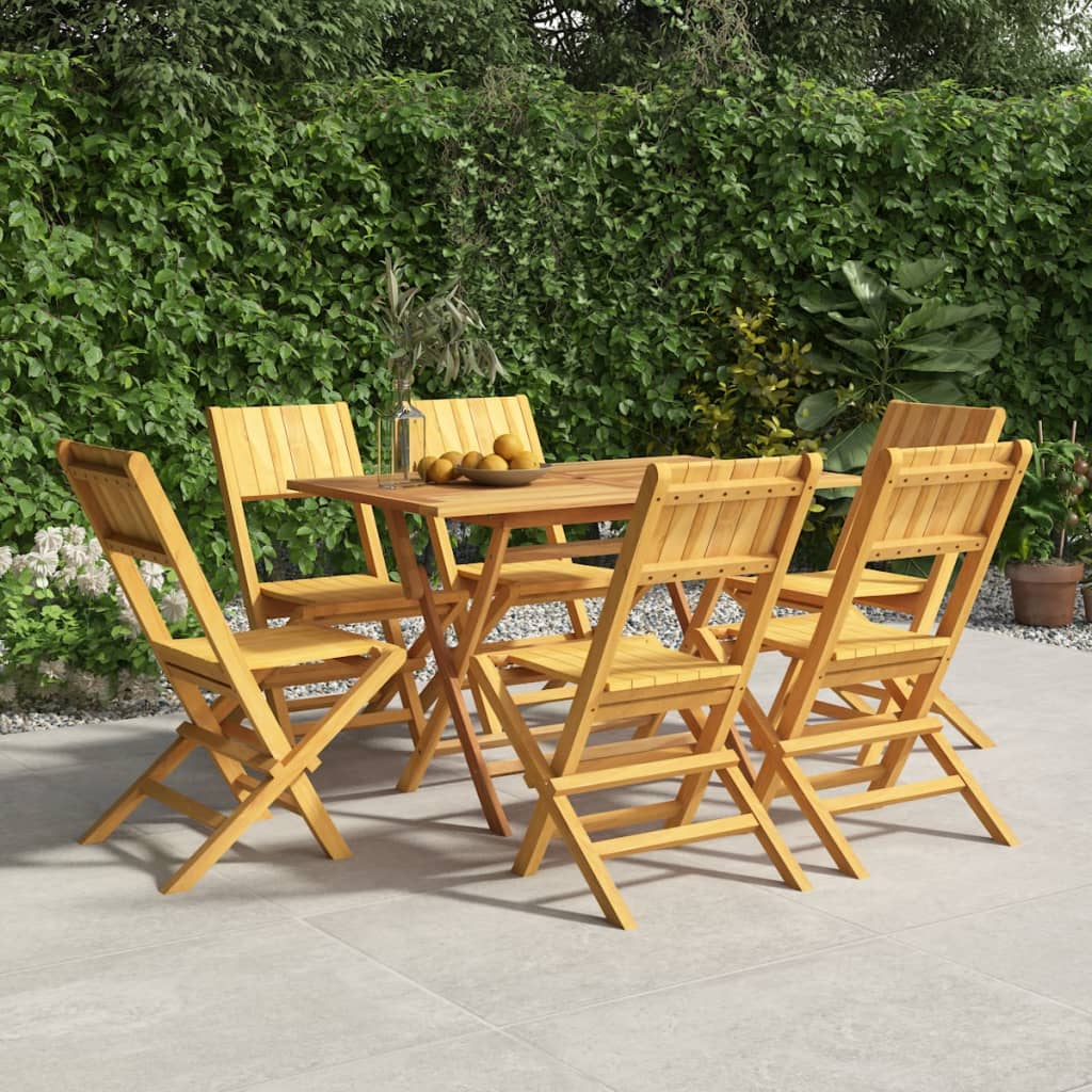 Tuinstoelen Inklapbaar 47X1X90 Cm Massief Teakhout 6 Zonder armleuning