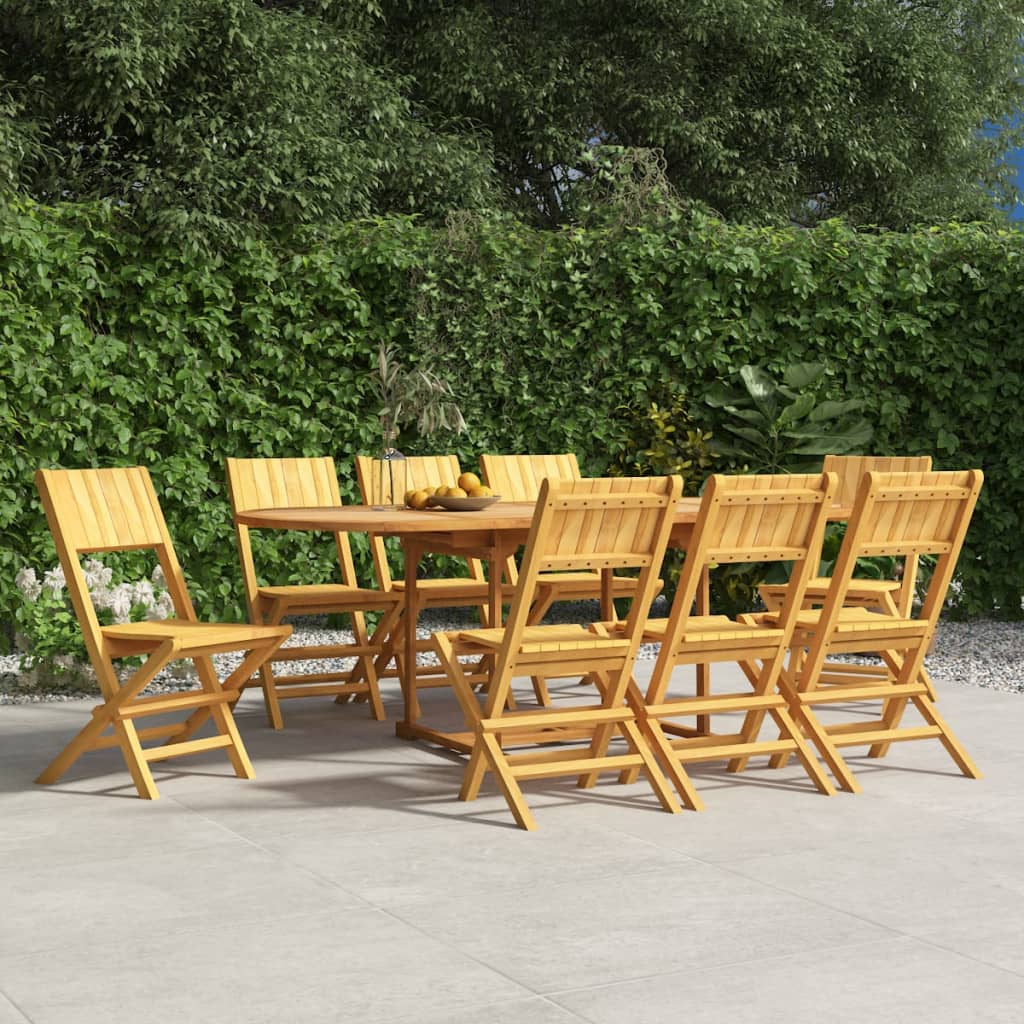 Tuinstoelen Inklapbaar 47X61X90 Cm Massief Teakhout 8 Zonder armleuning