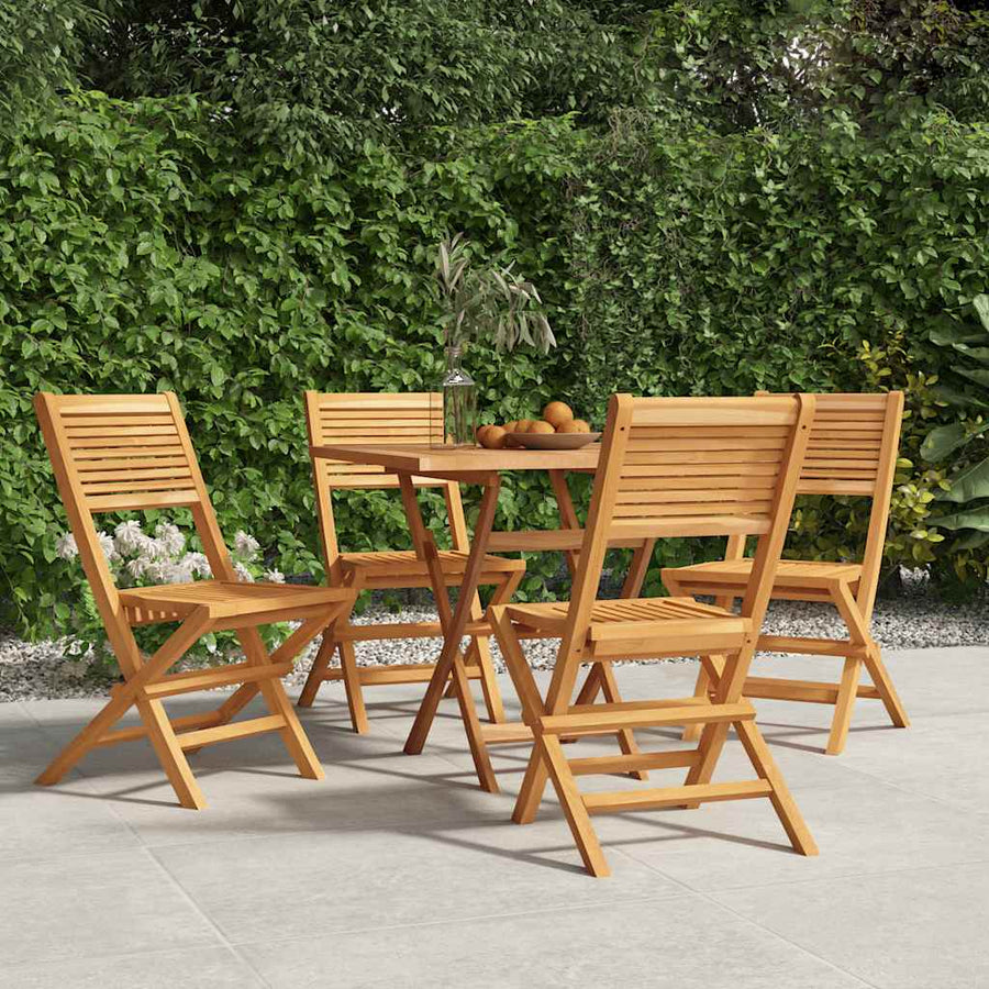 Tuinstoelen Inklapbaar 47X62X90 Cm Massief Teakhout 4