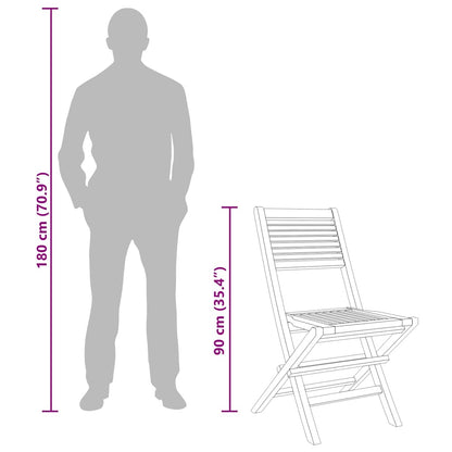 Tuinstoelen Inklapbaar 47X62X90 Cm Massief Teakhout 8