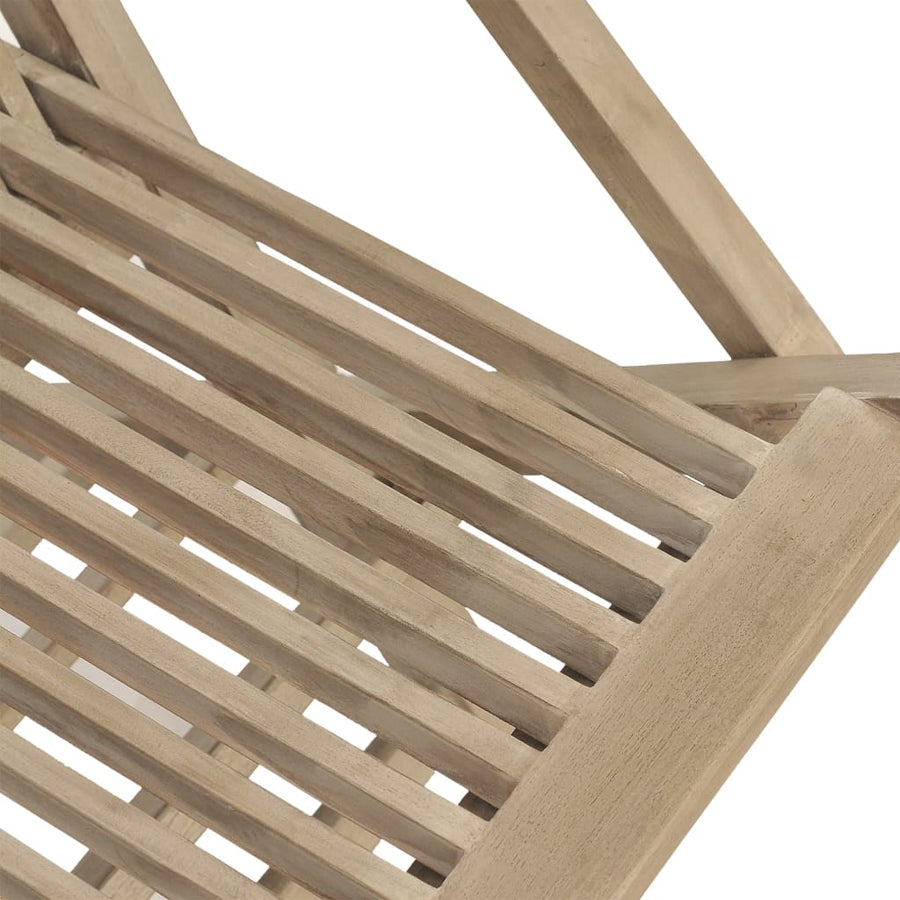 Tuinstoelen Inklapbaar 56X61X89 Cm Massief Teakhout Grijs 4