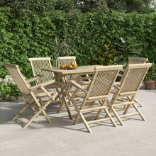 Tuinstoelen Inklapbaar 5X1X89 Cm Massief Teakhout Grijs 6