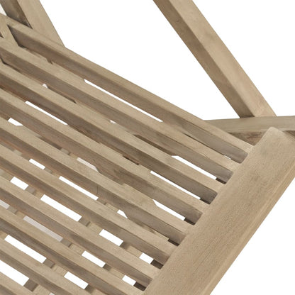 Tuinstoelen Inklapbaar 56X61X9 Cm Massief Teakhout Grijs 8
