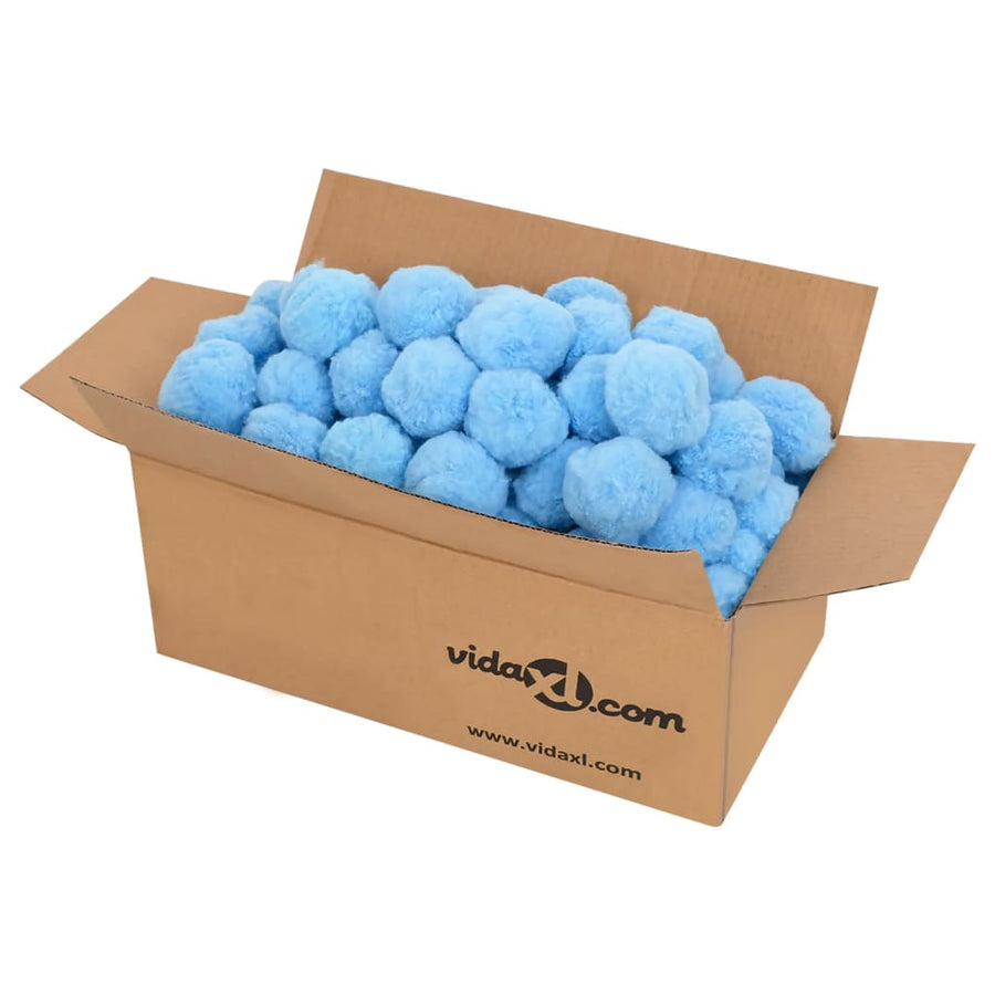 Zwembadfilterbolletjes Antibacterieel Polyetheen 1400 g Blauw