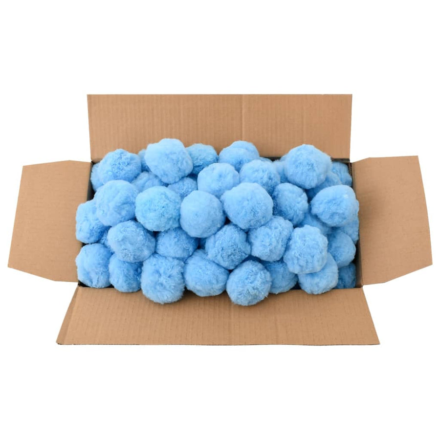 Zwembadfilterbolletjes Antibacterieel Polyetheen 1400 g Blauw