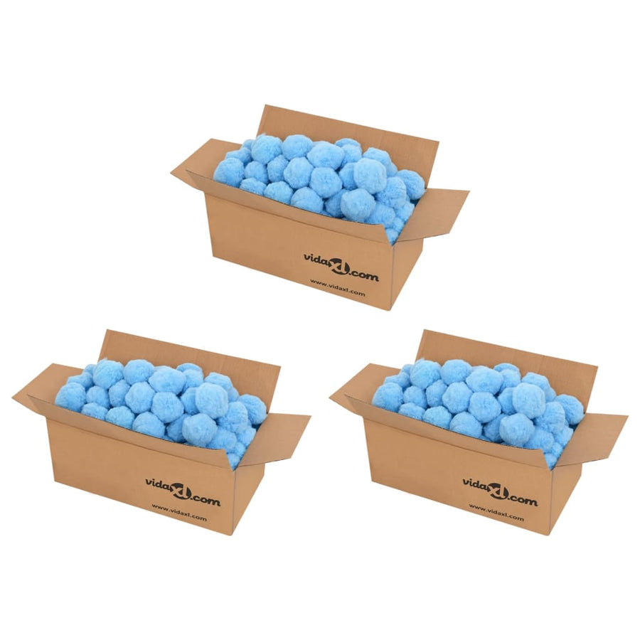 Zwembadfilterbolletjes Antibacterieel Polyetheen 2100 g Blauw