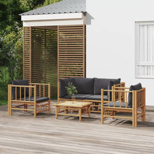 5-Delige Loungeset Met Kussens Bamboe 1