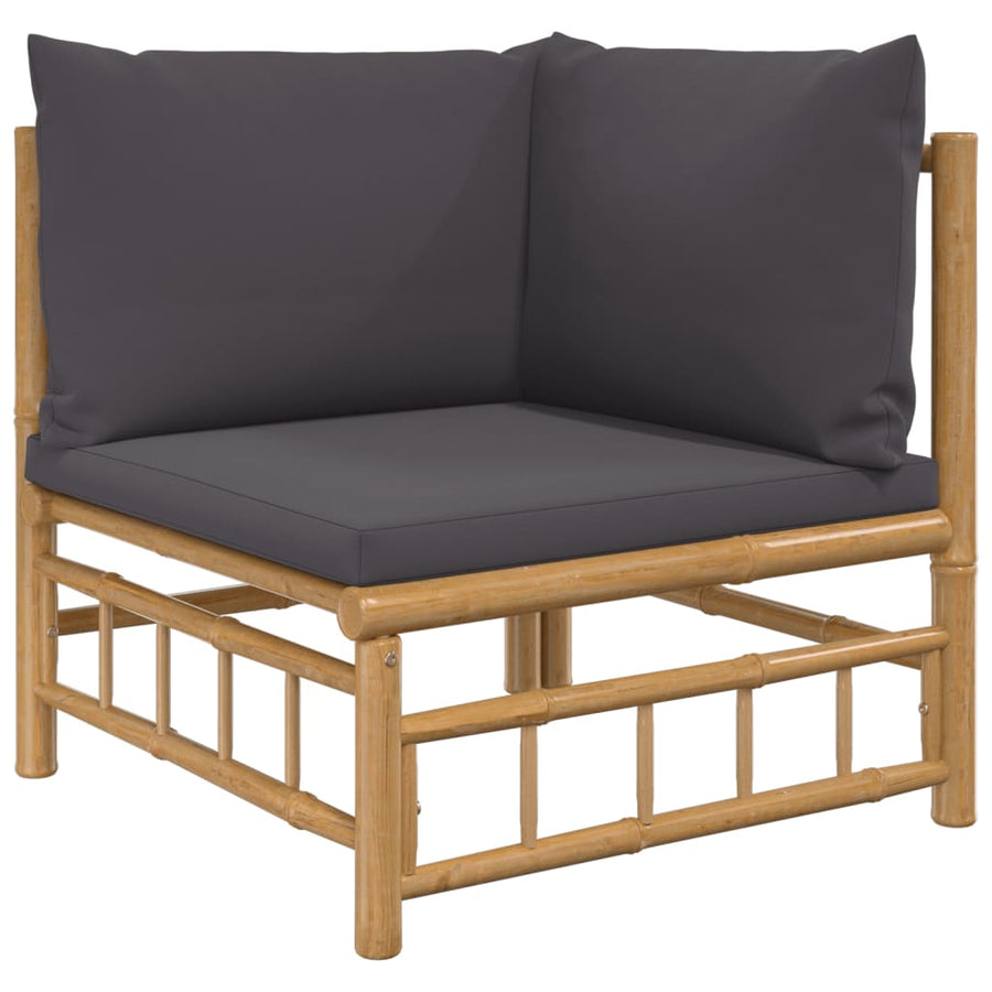 8-Delige Loungeset Met Kussens Bamboe 1