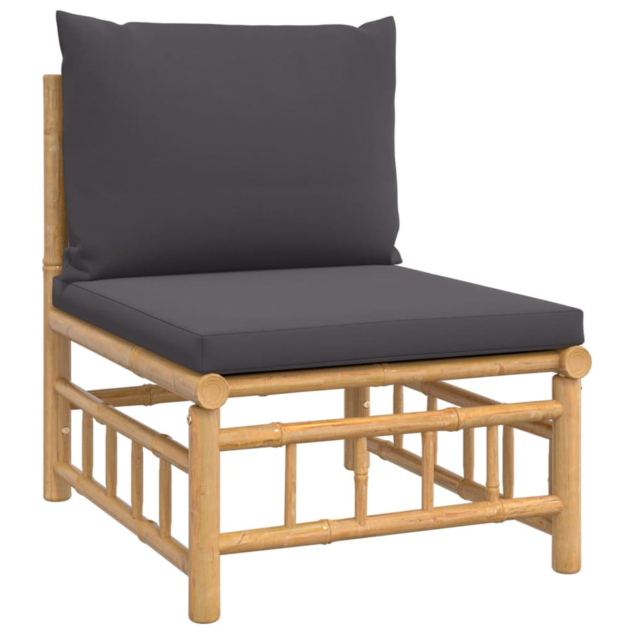 8-Delige Loungeset Met Kussens Bamboe 1