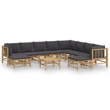 1 Loungeset Met Kussens Bamboe 1