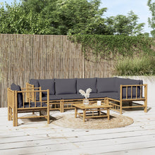 7-Delige Loungeset Met Kussens Bamboe 1