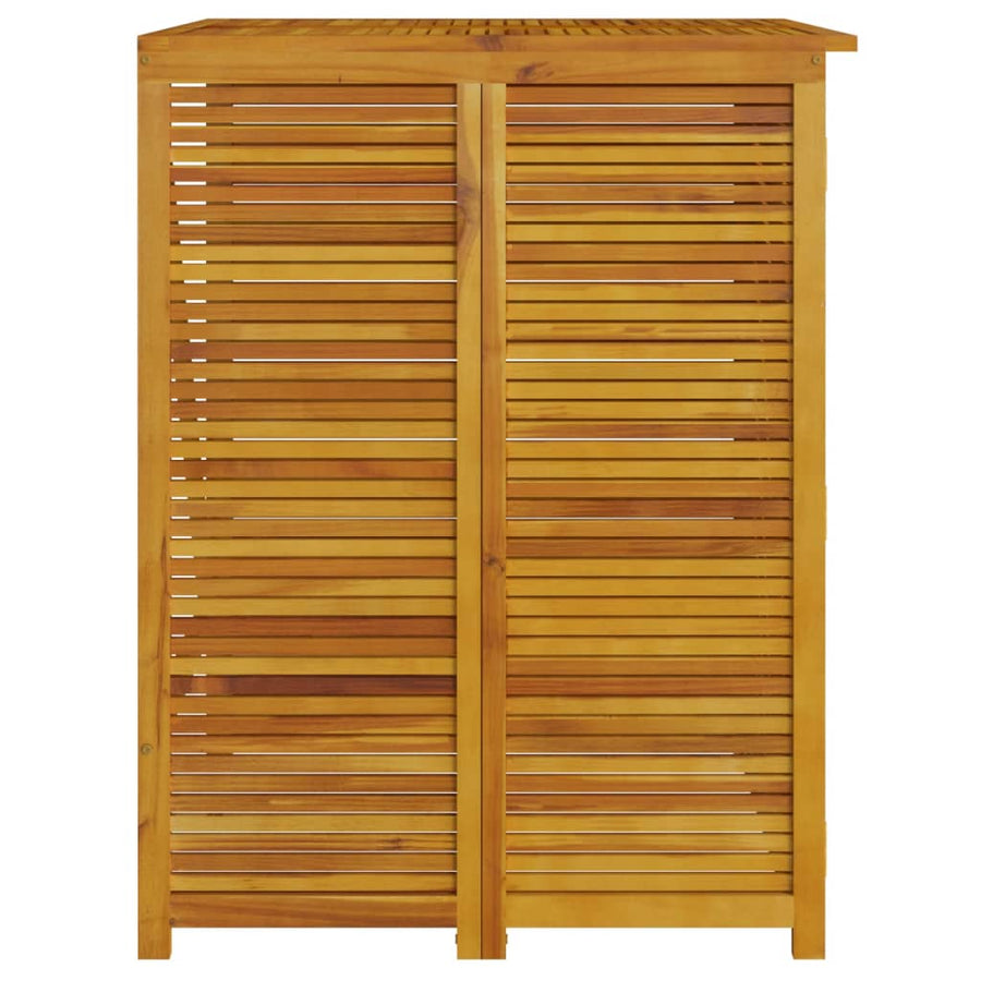 Vuilnisbakberging Viervoudig 280X89X117 Cm Massief Acaciahout 4 containers