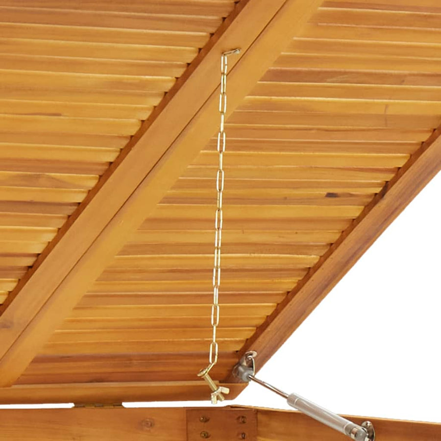 Vuilnisbakberging Viervoudig 280X89X117 Cm Massief Acaciahout 4 containers