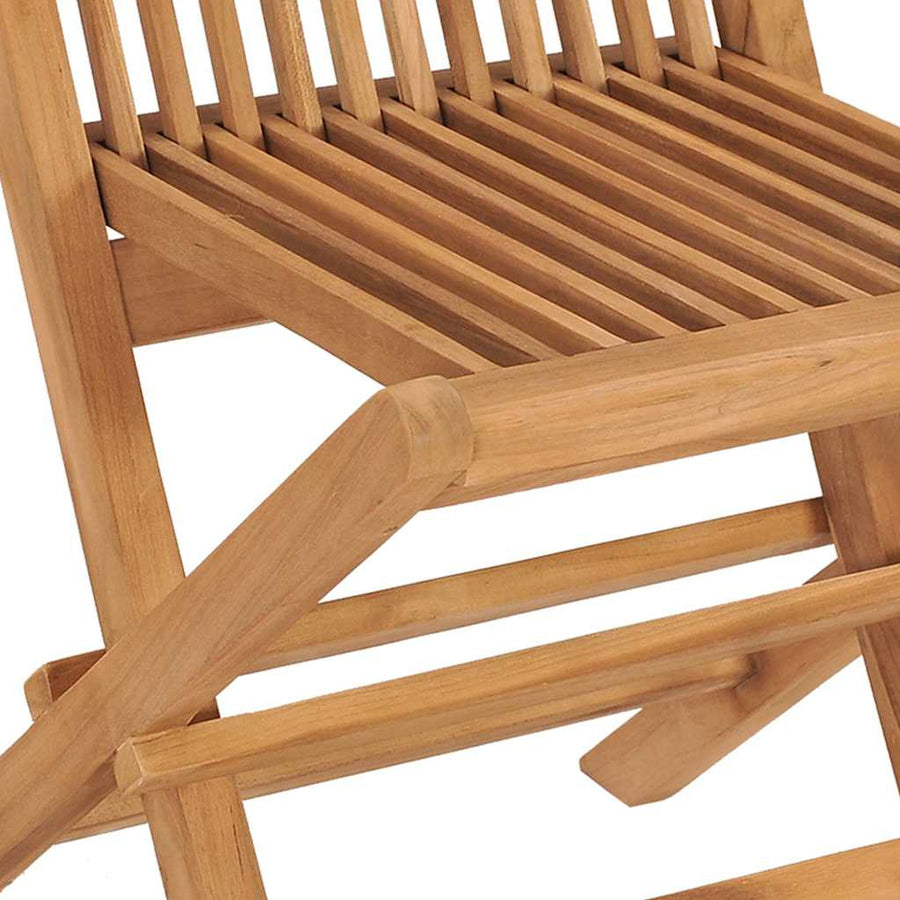 Tuin eettafelset 7 pcs Bruin Massief Teakhout