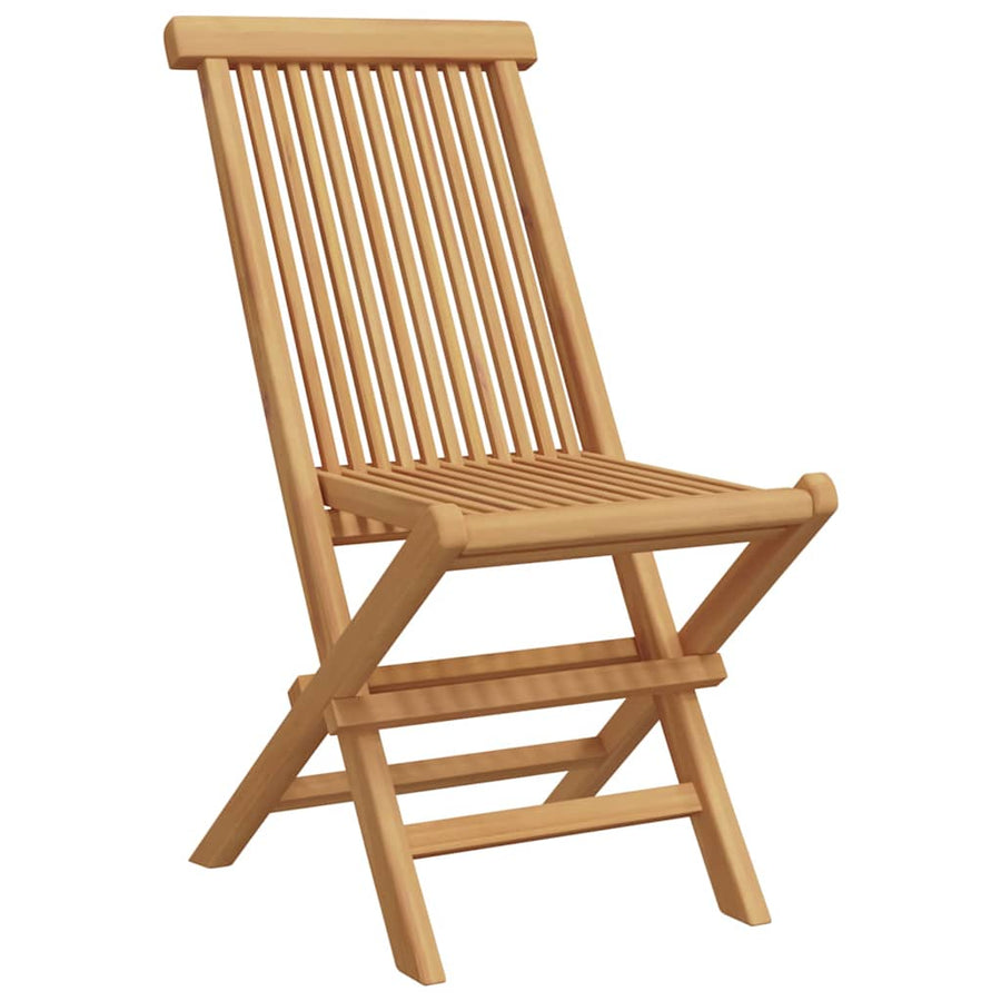 Tuin eettafelset 7 pcs Bruin Massief Teakhout